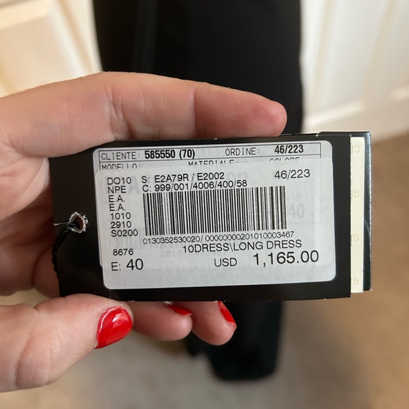 Emporio Armani Black Sequin Sleeveless Halter Gown - Picture 11 of 16